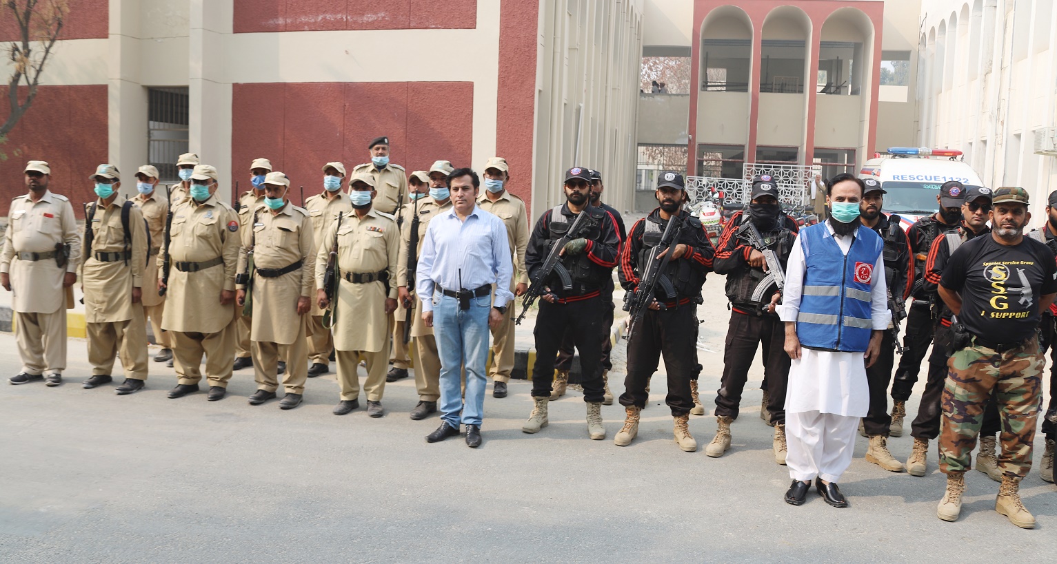 Security Drill at Baghdad ul Jadeed Campus jointly organized by IUB Security Division, CTD Punjab and Rescue 1122