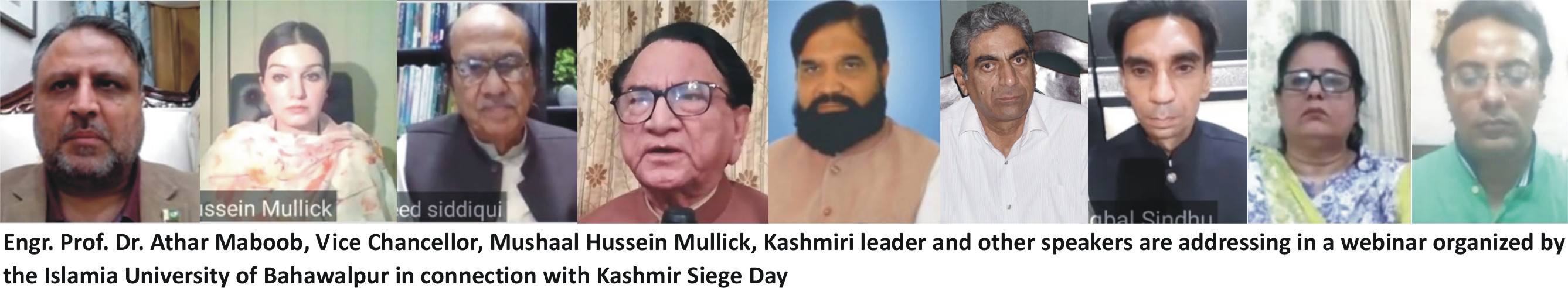 Online National Webinar on Kashmir Siege Day