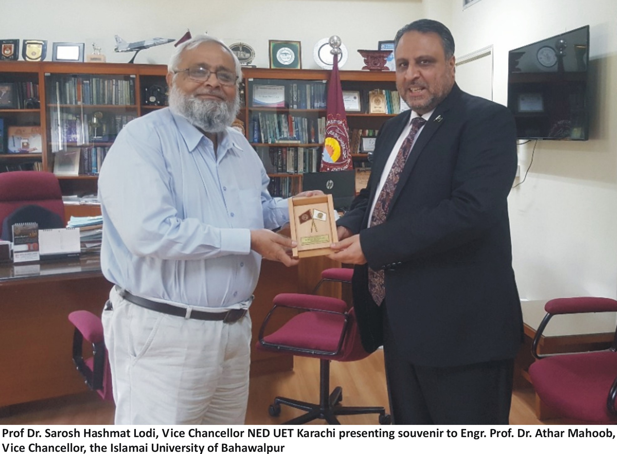 VC Visit NED Uni of Karachi