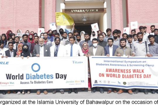 A seminar was organized at the IUB on the occasion of World Diabetes Day