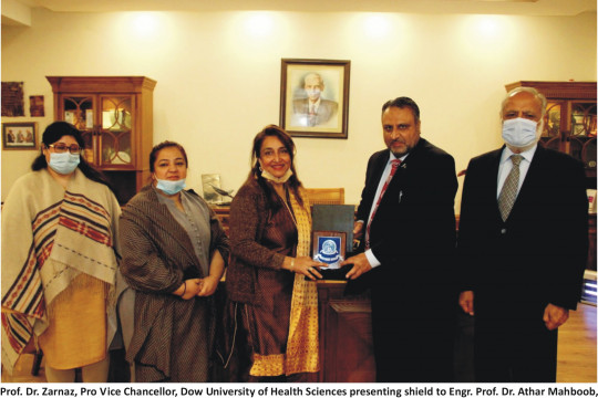 Worthy Vice Chancellor visit Dow University of Health Sciences Karachi
